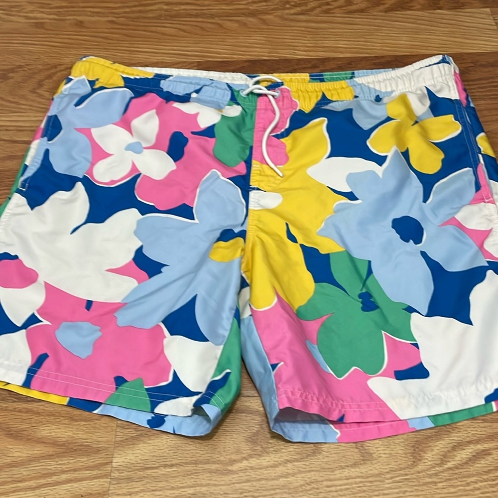 Old Navy floral swim trunks